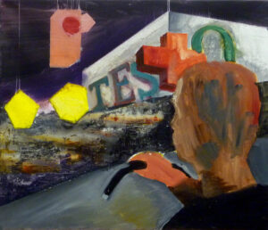 auto / car, 105x90 cm, akryl na plátně / acrylic on canvas, 2011