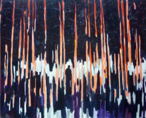 pahorkatina Kulmaaskylä-Kahvia / Kulmaaskylä-Kahvia hill, akryl na plátně / acrylic on canvas, 185x150 cm, 2012