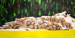 dřevo 2 / wood 2, 190x95 cm, akryl na plátně / acrylic on canvas, 2013