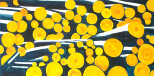 dřevo 3 / wood 3, 190x95 cm, akryl na plátně / acrylic on canvas, 2013