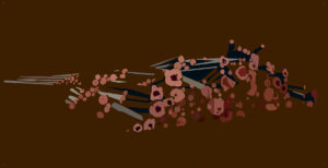 dřevo 5 / wood 5, 190x95 cm, digitální grafika / digital graphic, 2013