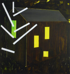 hájovna 1 / Gamekeeper's house 1, 95x100 cm, akryl na plátně / acrylic on canvas, 2014