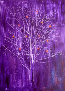jiný strom / different tree, 90x125 cm, akryl na plátně / acrylic on canvas, 2014