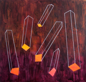 hranoly v2.0 / prisms v2.0, 200x190 cm, akryl na plátně / acrylic on canvas, 2014