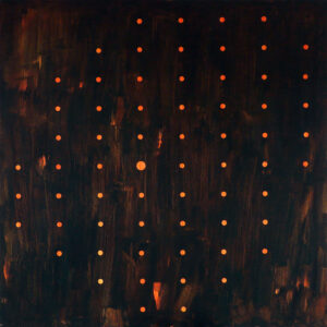 rastr / raster, 160x160 cm, akryl na plátně / acrylic on canvas, 2015