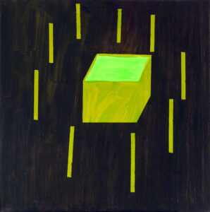 plot / fence, 95x95 cm, akryl na plátně / acrylic on canvas, 2015