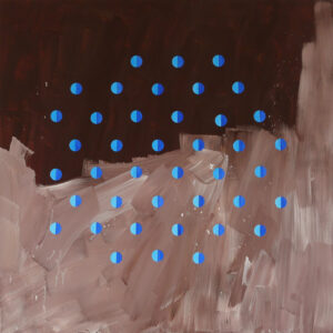 hejno / murmuration, 135x135 cm, akryl na plátně / acrylic on canvas, 2016
