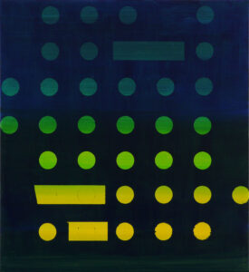 kód / code, 65x70 cm, akryl na plátně / acrylic on canvas, 2016
