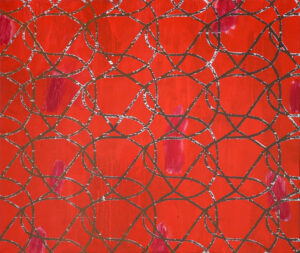 dráty / wires, 130x110 cm, akryl na plátně / acrylic on canvas, 2016