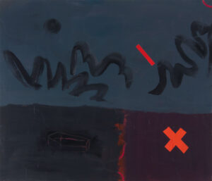 Roxette v Bullerbynu / Roxette in Bullerbyn, 105x90, akryl na plátně / acrylic on canvas, 2017