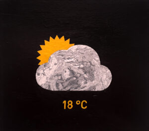 weather2.ico, 40x35 cm, akryl na plátně / acrylic on canvas, 2019
