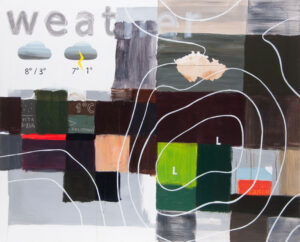 okluzní fronta / occluded front, 130x105 cm, akryl na plátně / acrylic on canvas, 2018