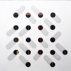 klády / timbers, 100x95 cm, akryl na plátně / acrylic on canvas, 2019