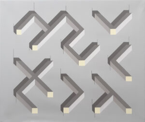 výlisky / mouldings, 95x80 cm, akryl na plátně / acrylic on canvas, 2020