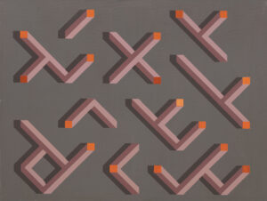 inbusové války / hex wars, 105x80 cm, akryl na plátně / acrylic on canvas, 2020