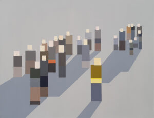 turisti 2 / tourists 2, 130x100 cm, akryl na plátně / acrylic on canvas, 2020