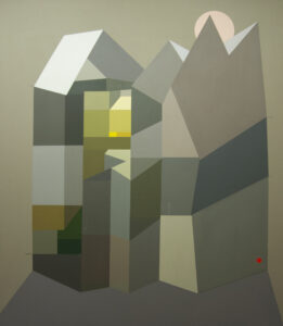 hrozivý tát, 190x165 cm, akryl na plátně / acrylic on canvas, 2020