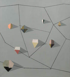 plánek jaspisového pole, 115x105 cm, akryl na plátně / acrylic on canvas, 2020