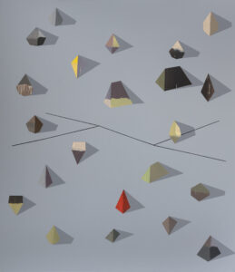 nevědomé naleziště diamantů / unconscious field of diamonds, 190x165 cm, akryl na plátně / acrylic on canvas, 2021