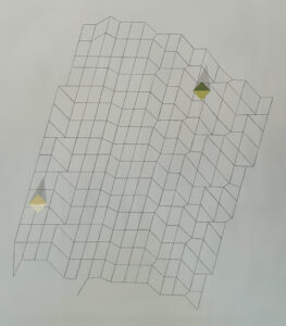 těžba vzpomínek / mining memories, 115x100 cm, akryl na plátně / acrylic on canvas, 2021
