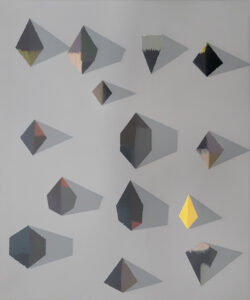 oblázky z výletu 2 – pebbles from the trip 2, 60x50 cm, akryl na plátně – acrylic on canvas, 2021