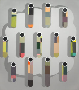 zdravé emise – healthy emissions, 190x165 cm, akryl na plátně, 2022