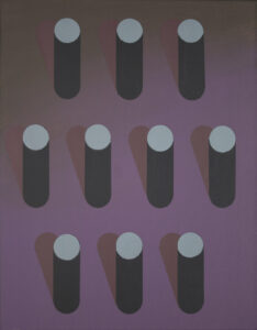 nachový les – purple forest, 70x55 cm, akryl na plátně, 2022