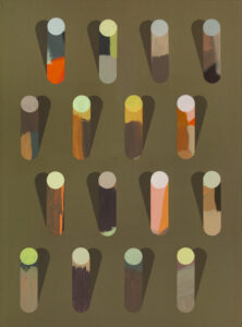 zvýšená citlivost barev – increased color sensitivity, 135x100 cm, akryl na plátně, 2022