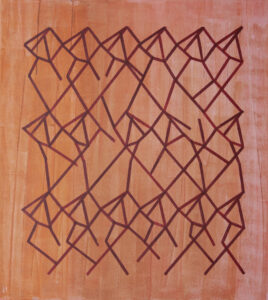 spojitost – connection, 95x85 cm, akryl na plátně, 2022