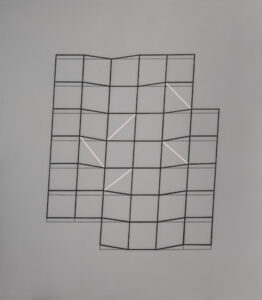 náhodná přesnost – random accuracy, 190x165 cm, akryl na plátně – acrylic on canvas, 2022 foto-Marcel Rozhoň
