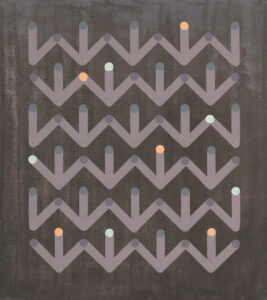blikání 2 – blinking 2, 95x85 cm, akryl na plátně – acrylic on canvas, 2022 foto-Marcel Rozhoň