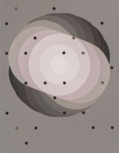 děrování – punching, 70x55 cm, akryl na plátně – acrylic on canvas, 2022 foto-Marcel Rozhoň