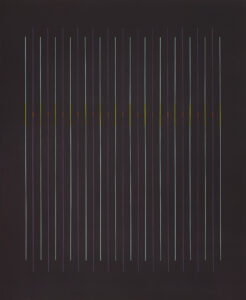 vertikální horizont – vertical horizon, 190x160 cm, akryl na plátně – acrylic on canvas, 2024